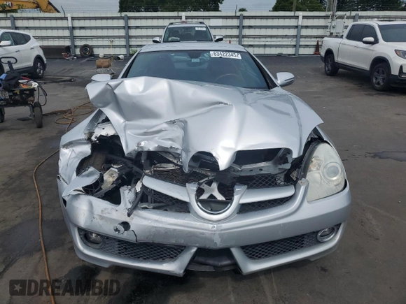 2009 Mercedes-Benz SLK 280 with VIN WDBWK54F89F192082, listed as a Copart auction lot 63422345 with 51,969 mi miles and Salvage title. Bid and sale history available at DreamBid. Image 5.