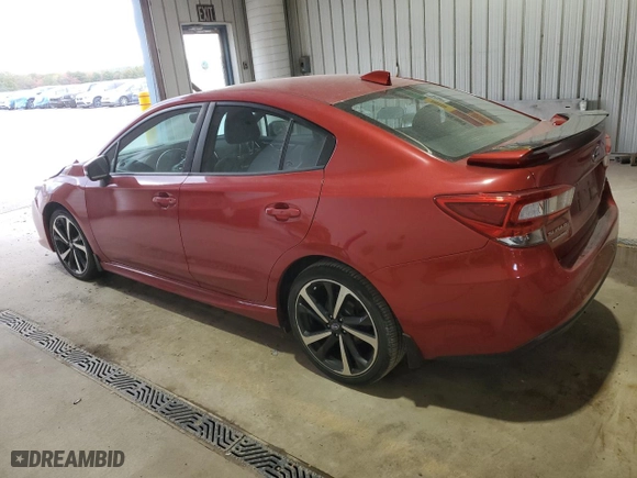 2020 Subaru Impreza Sport with VIN 4S3GKAM64L3606661, listed as a Copart auction lot 75807884 with 43,539 mi miles and Salvage Title. Bid and sale history available at carsss.com. Image 2.