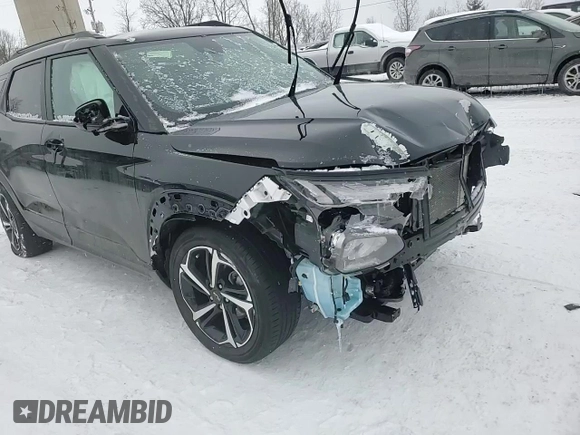 2022 Chevrolet TrailBlazer RS with VIN KL79MUSLXNB146702, listed as a Copart auction lot 45966015 with 46,000 mi miles and Salvage Title. Bid and sale history available at DreamBid. Image 12.