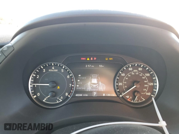 2022 Nissan Armada SL with VIN JN8AY2BA3N9392221, listed as a Copart auction lot 82014444 with 40,244 mi miles and Salvage Title. Bid and sale history available at carsss.com. Image 9.