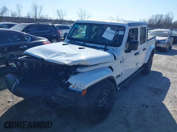 2022 Jeep Gladiator Texas Trail with VIN 1C6HJTAG3NL151845, listed as a IAAI auction lot 40215896 with 46,374 mi miles and . Bid and sale history available at DreamBid. Image 6.