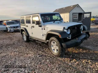 2018 Jeep Wrangler JK Unlimited Sport S with VIN 1C4BJWDG6JL890665, listed as a Copart auction lot 83833854 with 23,390 mi miles and Salvage Title. Bid and sale history available at carsss.com. Image 14.
