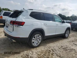 2021 Volkswagen Atlas SEL with VIN 1V2BR2CAXMC562859, listed as a Copart auction lot 60816645 with 72,410 mi miles and Salvage title. Bid and sale history available at DreamBid. Image 3.