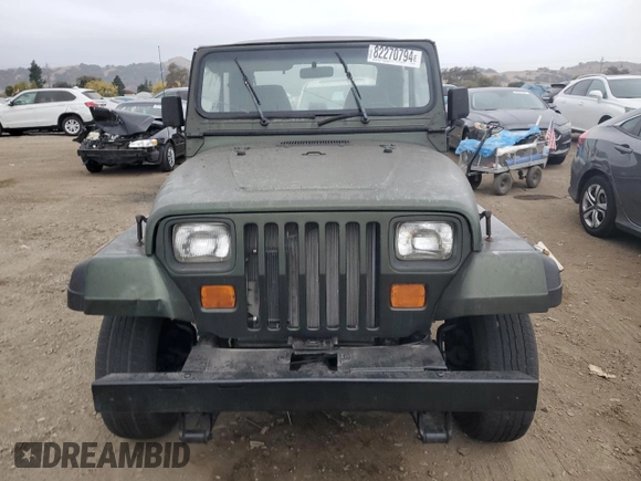 1995 Jeep Wrangler S with VIN 1J4FY19P5SP256440, listed as a Copart auction lot 82270794 with 169,070 mi miles and Clean Title. Bid and sale history available at carsss.com. Image 5.