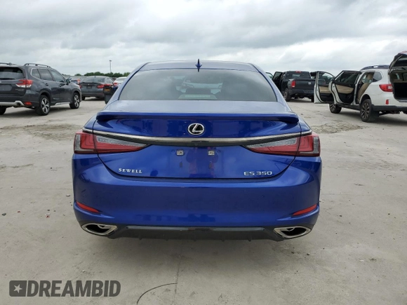 2022 Lexus ES 350 F Sport with VIN 58AGZ1B11NU130602, listed as a Copart auction lot 54929745 with 45,866 mi miles and Clean title. Bid and sale history available at DreamBid. Image 6.