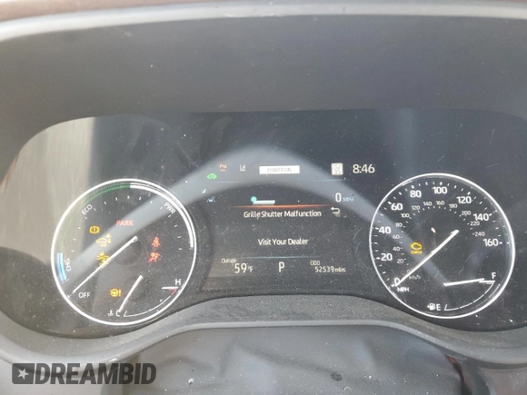 2023 Toyota Sienna Platinum with VIN 5TDESKFC9PS100229, listed as a Copart auction lot 51113935 with 52,539 mi miles and Salvage title. Bid and sale history available at DreamBid. Image 9.