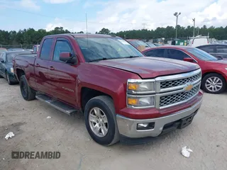 2015 Chevrolet Silverado 1500 LT with VIN 1GCRCREC6FZ151273, listed as a IAAI auction lot 40377068 with 264,496 mi miles. Bid and sale history available at carsss.com. Image 1.