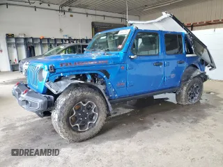 2023 Jeep Wrangler Rubicon с VIN 1C4HJXFN7PW693166, выставлен на аукционе Copart как лот 84430324 с пробегом 40 093 миль миль и Списание • Salvage title. История ставок и продаж доступна на DreamBid. Изображение 1.