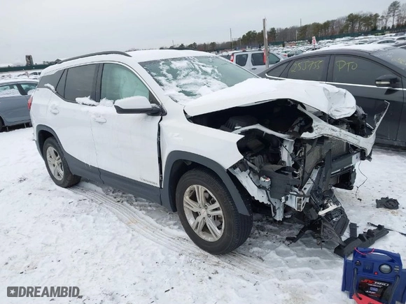 2020 GMC Terrain SLE with VIN 3GKALTEV7LL302611, listed as a IAAI auction lot 41353562 with 50,634 mi miles. Bid and sale history available at carsss.com. Image 1.