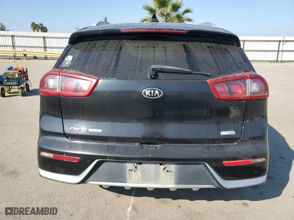 2017 Kia Niro Touring with VIN KNDCE3LC7H5077050, listed as a Copart auction lot 46106265 with 0 mi miles and Salvage Title. Bid and sale history available at carsss.com. Image 6.