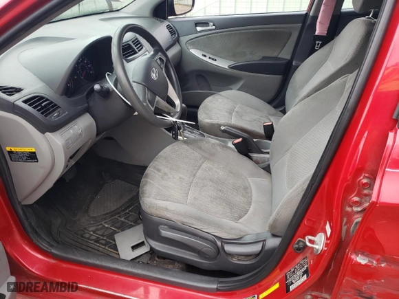 2014 Hyundai Accent GS with VIN KMHCT5AE4EU177030, listed as a Copart auction lot 54186815 with 199,486 mi miles and Salvage Title. Bid and sale history available at carsss.com. Image 7.