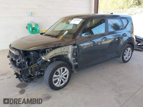2023 Kia Soul LX with VIN KNDJ23AU6P7198389, listed as a IAAI auction lot 42057844 with 34,586 mi miles. Bid and sale history available at carsss.com. Image 2.