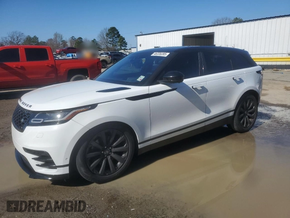 2018 Land Rover Range Rover Velar R-Dynamic HSE with VIN SALYM2RV6JA705357, listed as a Copart auction lot 46335285 with 56,805 mi miles and Salvage Title. Bid and sale history available at carsss.com. Image 1.