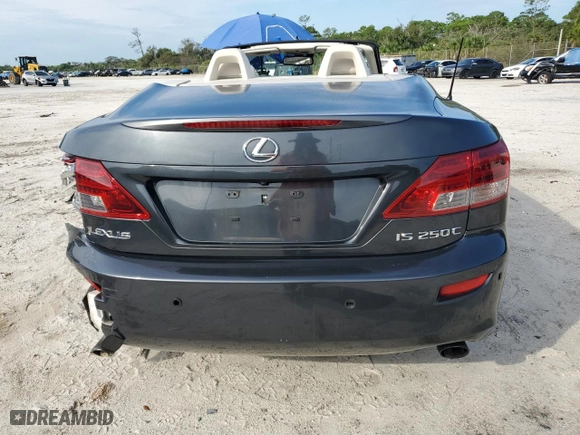2010 Lexus IS 250C with VIN JTHFF2C28A2510537, listed as a Copart auction lot 71865114 with 86,913 mi miles and Salvage Title. Bid and sale history available at carsss.com. Image 6.