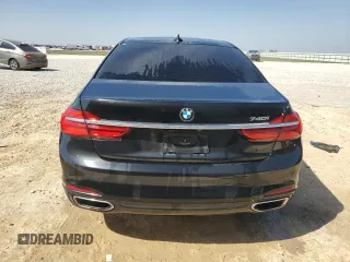 2016 BMW 7 Series 740i with VIN WBA7E2C54GG547029, listed as a Copart auction lot 49001355 with 109,385 mi miles and Clean Title. Bid and sale history available at carsss.com. Image 6.