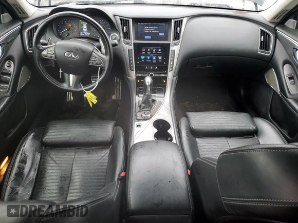 2017 Infiniti Q50 Premium with VIN JN1EV7AR2HM841483, listed as a Copart auction lot 49384005 with 87,181 mi miles and Salvage Title. Bid and sale history available at DreamBid. Image 8.