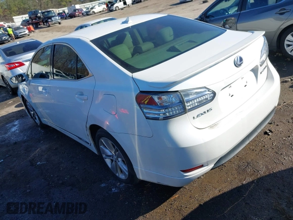 2010 Lexus HS 250h with VIN JTHBB1BA3A2014574, listed as a IAAI auction lot 41483179 with 231,399 mi miles. Bid and sale history available at carsss.com. Image 3.