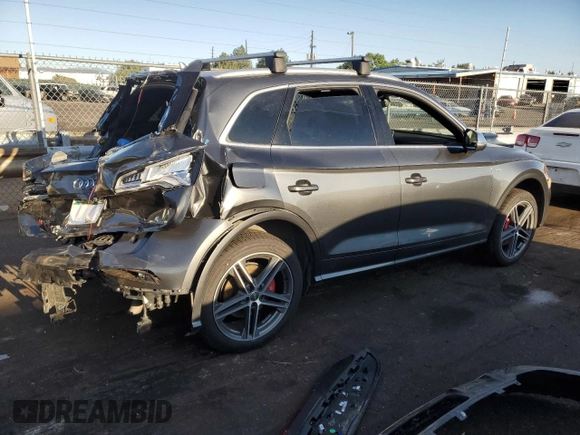 2018 Audi SQ5 Prestige with VIN WA1C4AFY0J2027977, listed as a Copart auction lot 68271184 with Not Provided miles and Salvage Title. Bid and sale history available at DreamBid. Image 3.