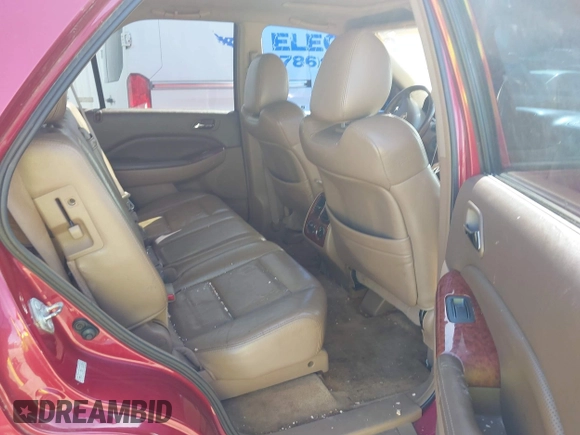 2006 Acura MDX with VIN 2HNYD18216H516630, listed as a IAAI auction lot 41757669 with 247,749 mi miles. Bid and sale history available at carsss.com. Image 8.