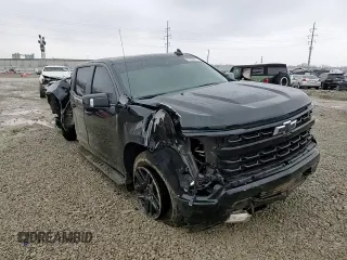 2024 Chevrolet Silverado 1500 RST with VIN 2GCUDEED5R1259289, listed as a Copart auction lot 46153015 with 8,805 mi miles and Salvage Title. Bid and sale history available at carsss.com. Image 11.