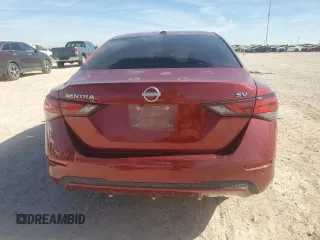 2024 Nissan Sentra SV with VIN 3N1AB8CV2RY258143, listed as a Copart auction lot 43772765 with 27,802 mi miles and Salvage Title. Bid and sale history available at carsss.com. Image 6.