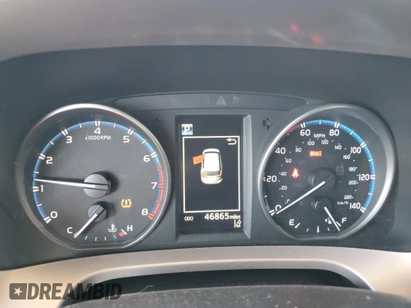 2018 Toyota RAV4 XLE with VIN JTMRFREV4JD254383, listed as a Copart auction lot 53743845 with 46,865 mi miles and Salvage Title. Bid and sale history available at DreamBid. Image 9.