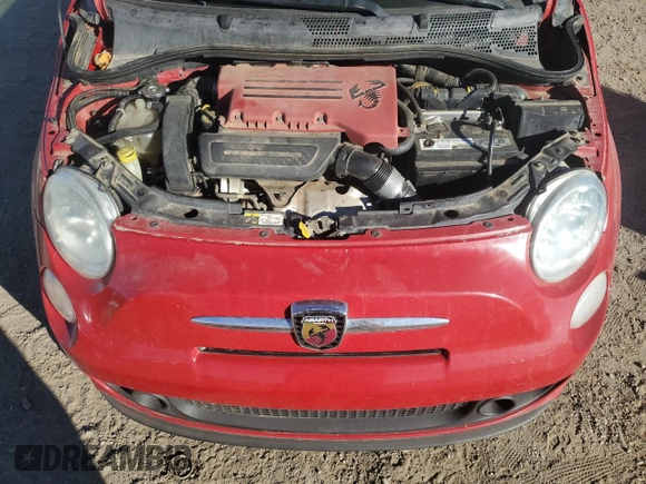 2012 FIAT 500 Abarth with VIN 3C3CFFFH6CT380744, listed as a Copart auction lot 88365985 with 144,346 mi miles and Salvage title. Bid and sale history available at DreamBid. Image 11.