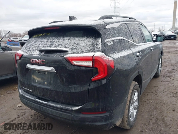 2022 GMC Terrain SLE with VIN 3GKALMEV7NL113014, listed as a IAAI auction lot 41735575 with 35,322 mi miles. Bid and sale history available at carsss.com. Image 4.