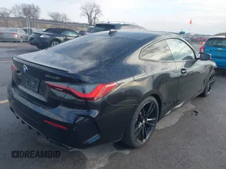 2021 BMW 4 Series M440i xDrive with VIN WBA13AR05MCG58597, listed as a IAAI auction lot 41475262 with 42,626 mi miles and . Bid and sale history available at DreamBid. Image 4.