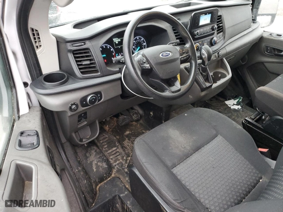 2021 Ford Transit Cargo Van with VIN 1FTBR1Y84MKA43992, listed as a Copart auction lot 54079785 with 66,124 mi miles and Salvage Title. Bid and sale history available at carsss.com. Image 8.