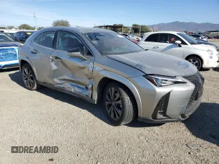 2022 Lexus UX 250h F Sport with VIN JTHE9JBHXN2057367, listed as a Copart auction lot 85917724 with 60,556 mi miles and Salvage Title. Bid and sale history available at DreamBid. Image 4.