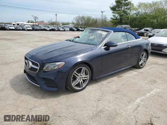 2018 Mercedes-Benz E-Class E 400 with VIN WDD1K6GB2JF052758, listed as a Copart auction lot 50656174 with 36,736 mi miles. Bid and sale history available at carsss.com. Image 1.