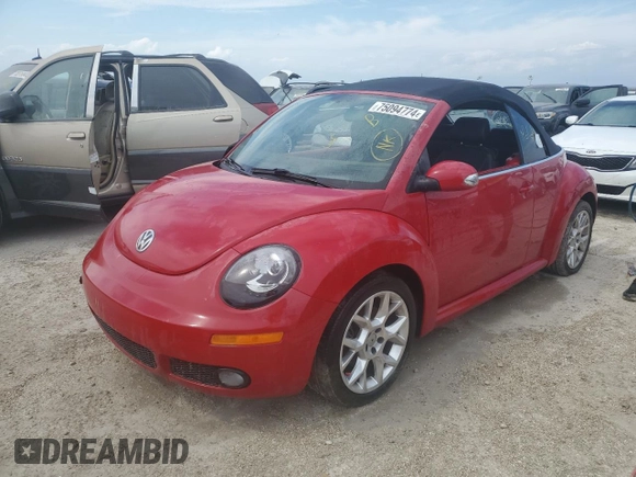 2007 Volkswagen Beetle with VIN 3VWSF31Y87M422874, listed as a Copart auction lot 75094774 with Not provided miles and Non repairable. Bid and sale history available at DreamBid. Image 1.