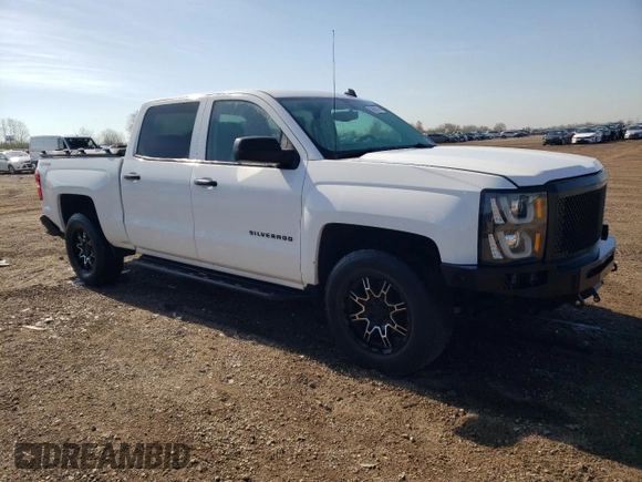 2014 Chevrolet Silverado 1500 LT with VIN 3GCUKREHXEG384709, listed as a Copart auction lot 53863605 with 109,537 mi miles and Salvage Title. Bid and sale history available at DreamBid. Image 4.