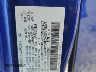 2020 Acura RDX w/A-Spec Pkg with VIN 5J8TC2H67LL020968, listed as a Copart auction lot 69021854 with 67,874 mi miles and Salvage Title. Bid and sale history available at carsss.com. Image 13.