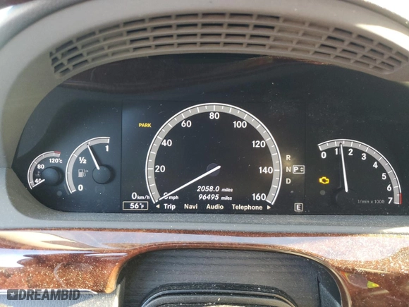2013 Mercedes-Benz S-Class S 550 with VIN WDDNG7DB0DA506522, listed as a Copart auction lot 89331525 with 96,495 mi miles and Salvage Title. Bid and sale history available at carsss.com. Image 9.