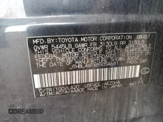 2008 Lexus LS 460 with VIN JTHBL46FX85054681, listed as a Copart auction lot 61207375 with 174,753 mi miles and Salvage title. Bid and sale history available at DreamBid. Image 12.