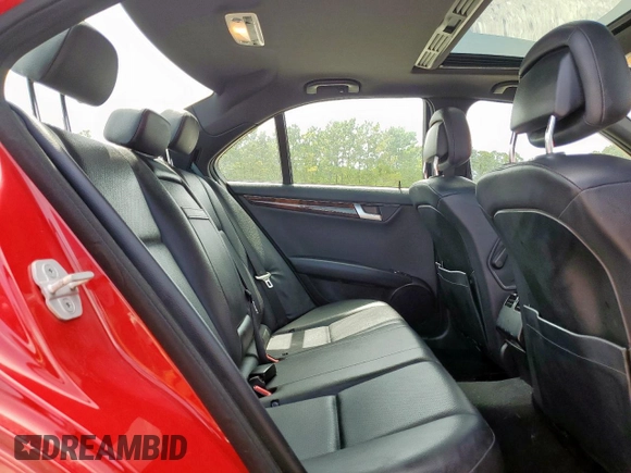 2014 Mercedes-Benz C 250 Sport with VIN WDDGF4HB8EA927880, listed as a Copart auction lot 58507445 with 152,995 mi miles and Salvage title. Bid and sale history available at DreamBid. Image 10.