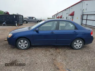 2008 Kia Spectra SX with VIN KNAFE121485518129, listed as a IAAI auction lot 42038466 with 136,642 mi miles. Bid and sale history available at carsss.com. Image 14.