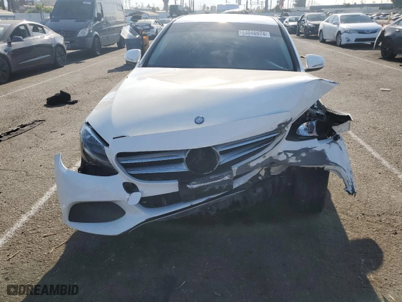 2015 Mercedes-Benz C-Class C 300 with VIN 55SWF4JB4FU055687, listed as a Copart auction lot 64046974 with 0 mi miles and Salvage Title. Bid and sale history available at carsss.com. Image 5.