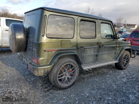 2022 Mercedes-Benz G-Class AMG G 63 with VIN W1NYC7HJ0NX438136, listed as a Copart auction lot 44230325 with NaN miles and Salvage Title. Bid and sale history available at carsss.com. Image 3.