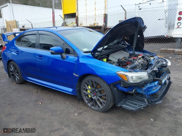 2018 Subaru WRX STI with VIN JF1VA2M67J9835223, listed as a IAAI auction lot 41797791 with 69,811 mi miles. Bid and sale history available at carsss.com. Image 1.