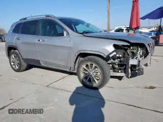 2021 Jeep Cherokee Latitude Lux with VIN 1C4PJLMX1MD113491, listed as a Copart auction lot 46997545 with 54,398 mi miles and Salvage Title. Bid and sale history available at carsss.com. Image 4.