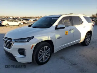2023 Chevrolet Traverse High Country with VIN 1GNEVNKWXPJ334098, listed as a Copart auction lot 84103304 with 10,977 mi miles and Salvage title. Bid and sale history available at DreamBid. Image 1.