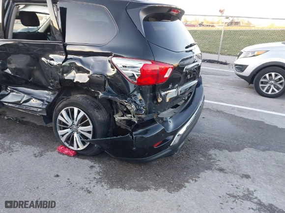 2019 Nissan Pathfinder SV with VIN 5N1DR2MM0KC623731, listed as a IAAI auction lot 40890326 with 110,608 mi miles. Bid and sale history available at carsss.com. Image 17.