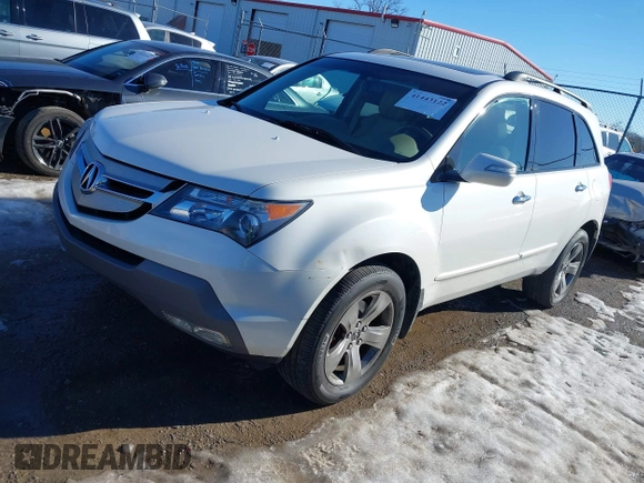 2008 Acura MDX Sport/Pwr Tail Gate with VIN 2HNYD28748H556527, listed as a IAAI auction lot 41443122 with 214,945 mi miles. Bid and sale history available at carsss.com. Image 2.
