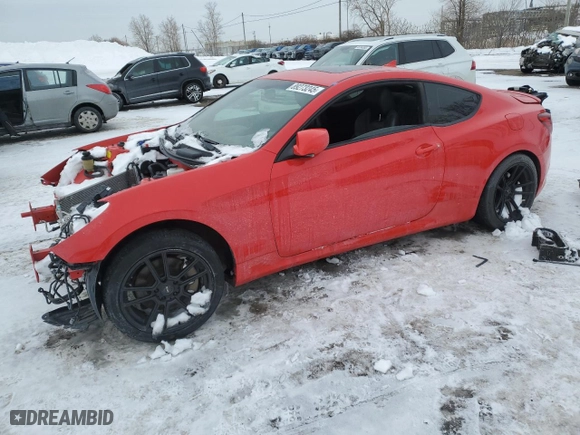 2013 Hyundai Genesis Coupe 2.0T Premium with VIN KMHHT6KD5DU102658, listed as a Copart auction lot 89273245 with 0 mi miles and Salvage Title. Bid and sale history available at carsss.com. Image 1.