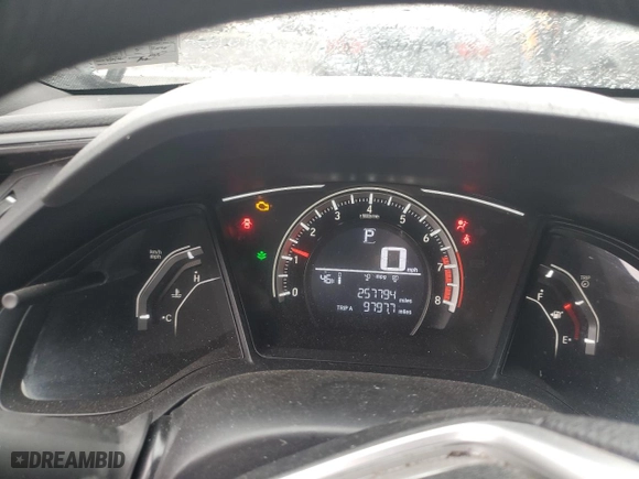 2017 Honda Civic Coupe LX with VIN 2HGFC4B52HH300696, listed as a Copart auction lot 52788255 with 257,794 mi miles and Salvage Title. Bid and sale history available at carsss.com. Image 9.