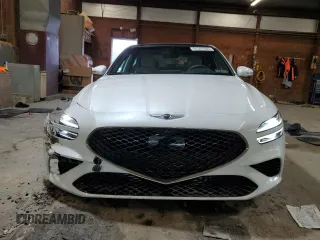 2023 Genesis G70 3.3T with VIN KMTG54TE3PU134147, listed as a Copart auction lot 61597955 with 9,863 mi miles and Salvage title. Bid and sale history available at DreamBid. Image 5.
