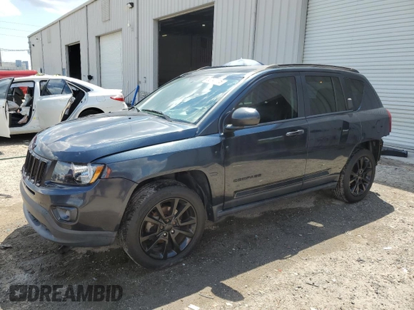 2015 Jeep Compass Sport with VIN 1C4NJCBA1FD204043, listed as a Copart auction lot 52148715 with 108,205 mi miles and Salvage Title. Bid and sale history available at carsss.com. Image 1.